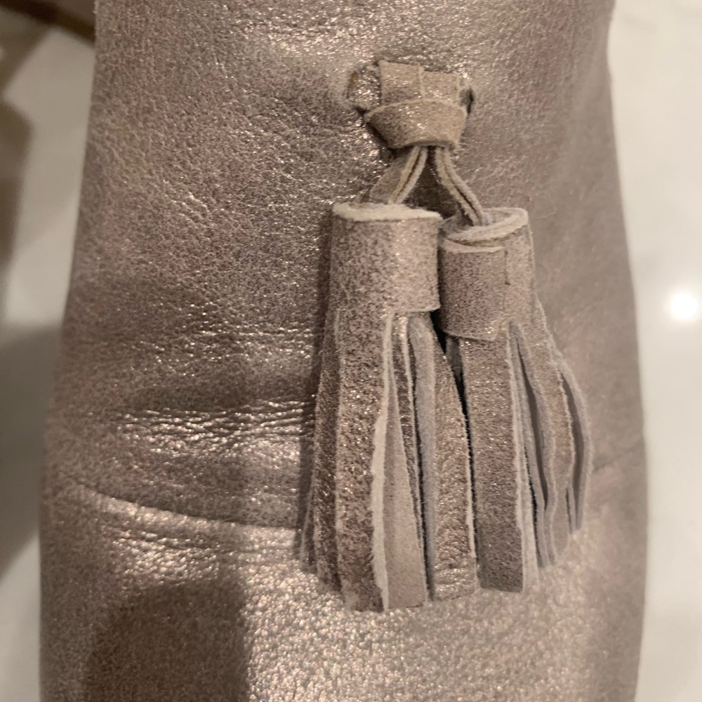 Pewter heeled mules by Karl Lagerfeld - Picture 3 of 10